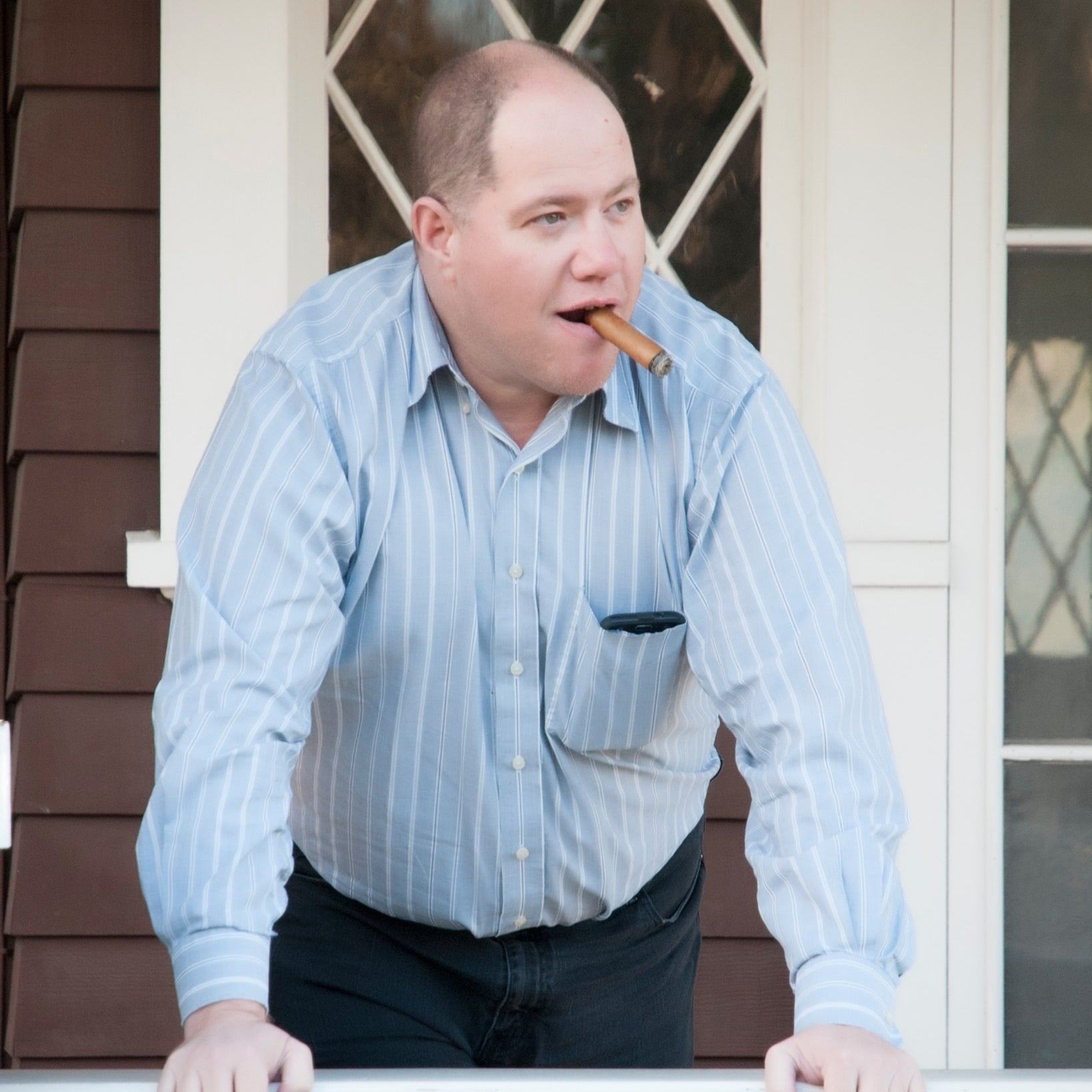 Photo of Brian Drake with cigar